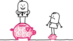 一個身價千萬美金的富翁，財力證明開頭寫著：我是和笨小孩坐在一起的聰明人