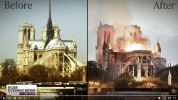 巴黎聖母院大火，850年歷史付之一炬…前後對比圖令人淚流，哭憶：「鐘樓怪人主題曲響起…」