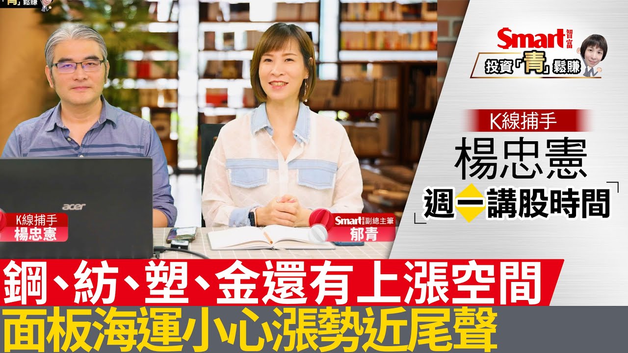 影片》鋼、紡、塑、金還有上漲空間，面板海運小心漲勢近尾