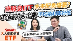 影片》高股息ETF未來配息堪憂？市值300大上市櫃公司平均殖利率低於過去水準-Smart智富ETF研究室