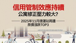 2025年11月大台北地區捷運站周邊房價統計》捷運宅公寓修正幅度，大於大樓？
